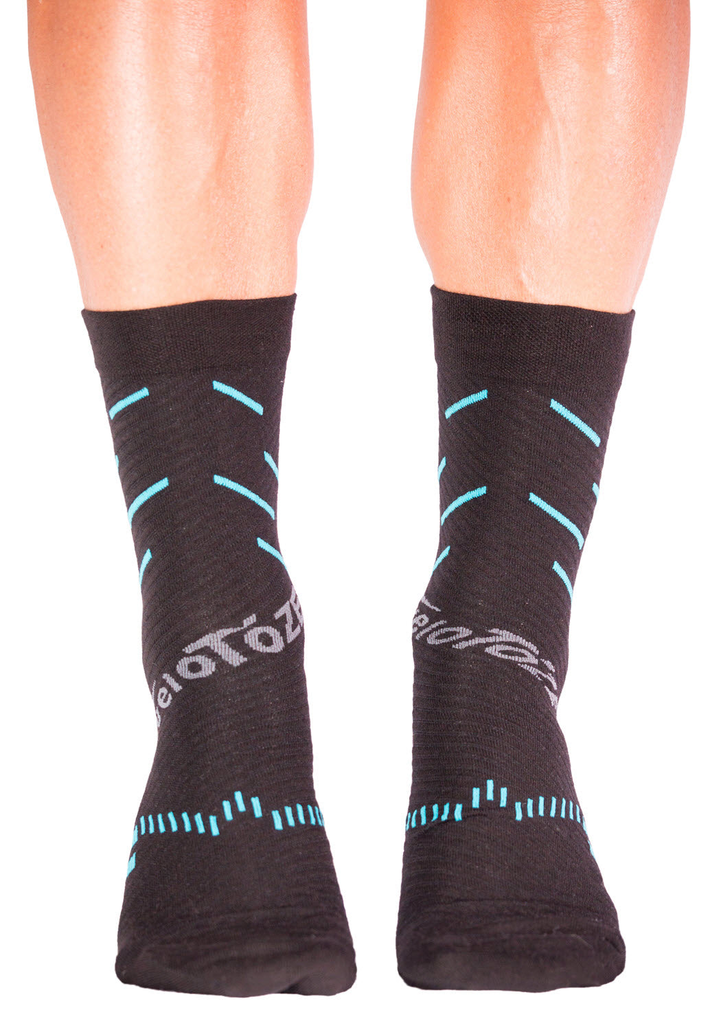 veloToze Cycling Sock - Active Compression with Merino Wool